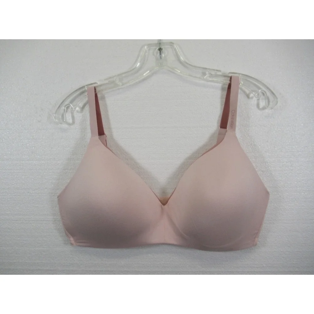 Calvin Klein T-Shirt Bra Large Pink Wireless Lightly Lined QP2931S